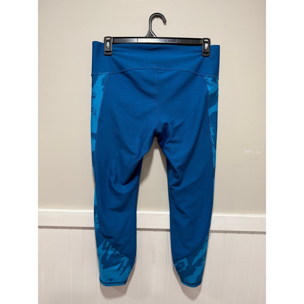 Under Armour Leggings Cropped Blue Activewear Women Size XL - Picture 5 of 5